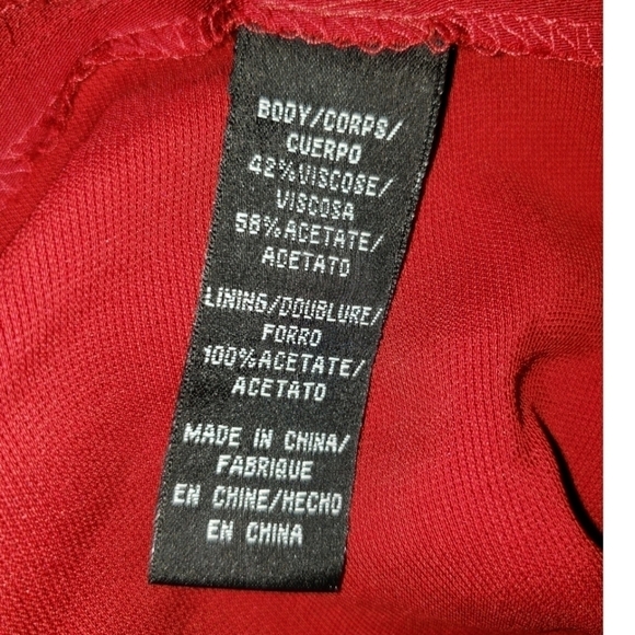 NWT Jill Jill Stuart Red Cold Shoulder Ruffle Hi Low Dress Size 6 - Picture 4 of 12